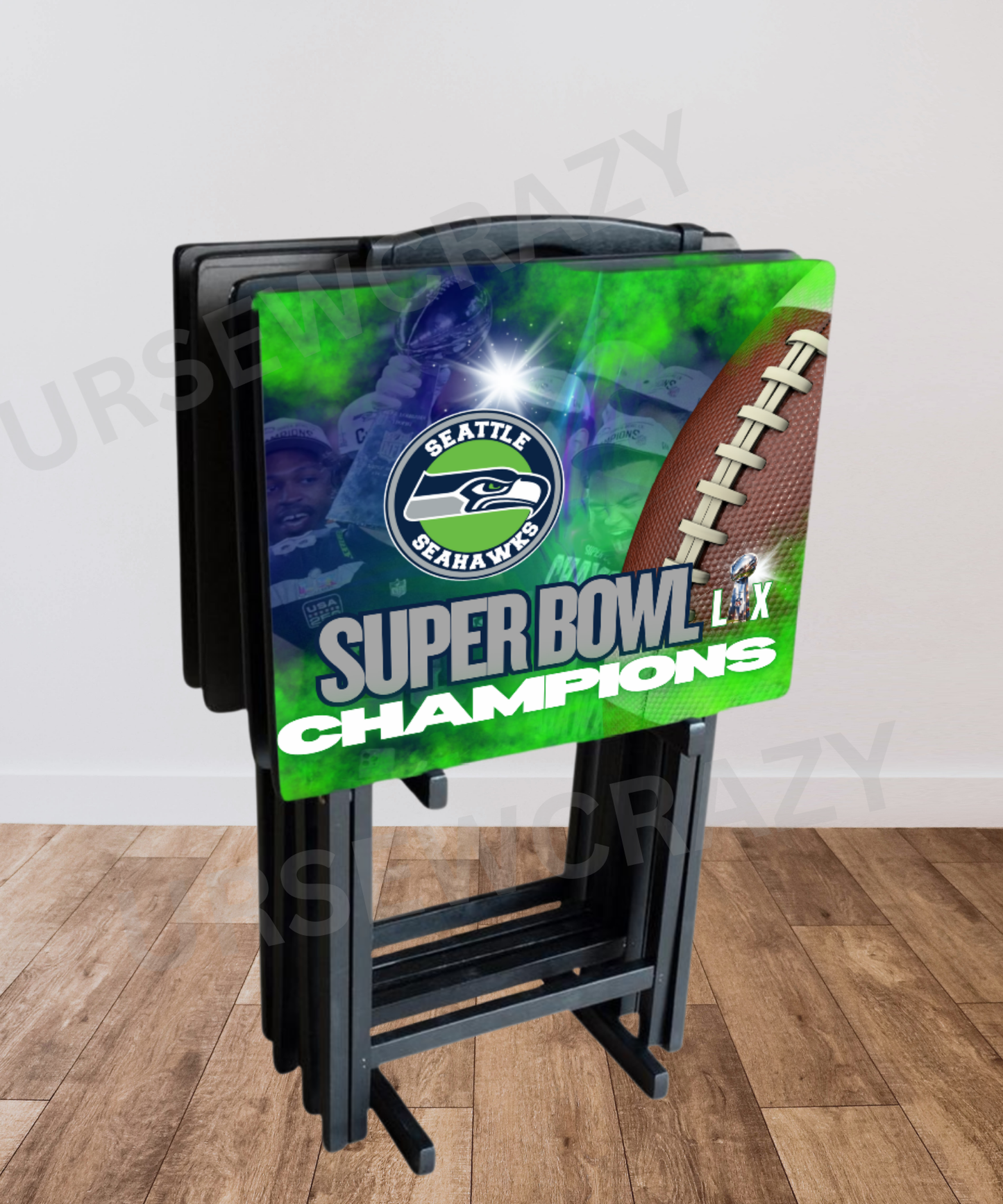 Seahawk SUPER  BOWL CHAMPIONS Tray Tables